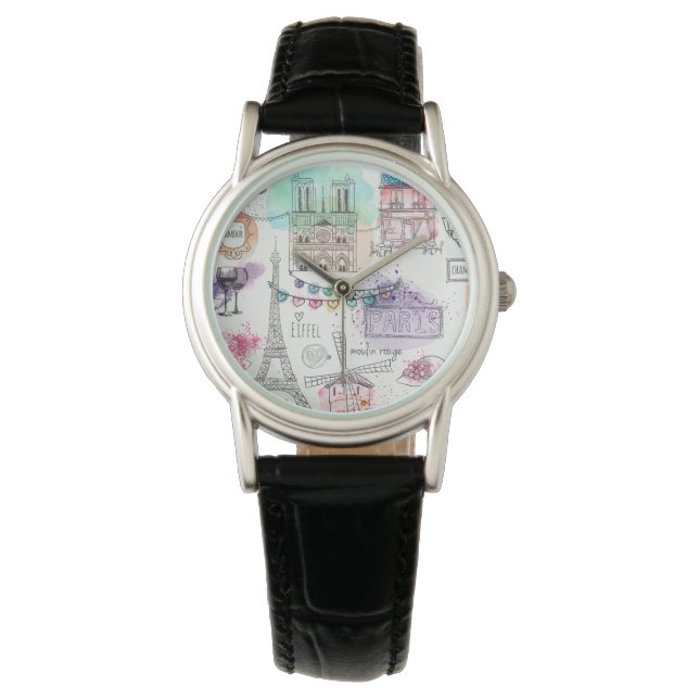 Reloj clásico femenino/París (Anverso)