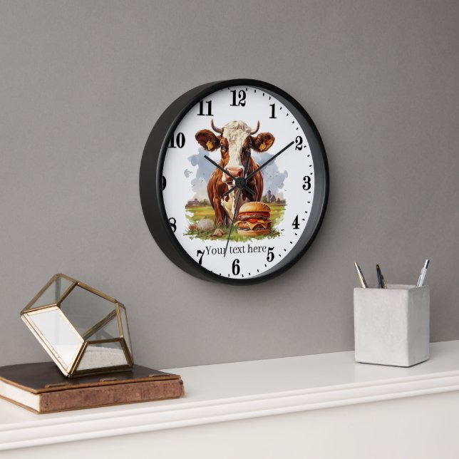 Reloj cocina para amantes de las vacas lindas (Oficina)