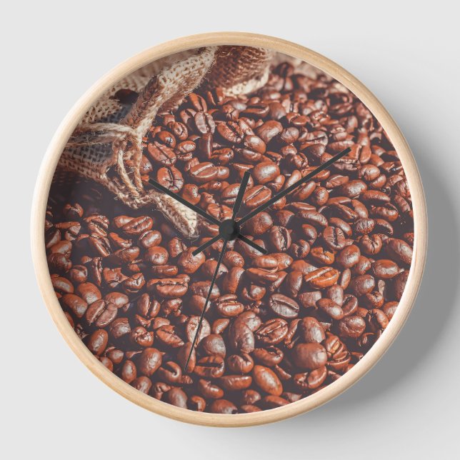 Reloj Coffee Bean Clock (Anverso)