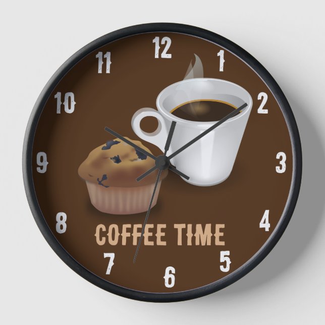 Reloj Coffee Time Kitchen Clock (Anverso)