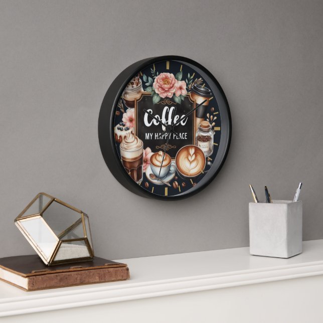 Reloj Coffeecore Decor - Pared de pizarra de memes de ca (Oficina)