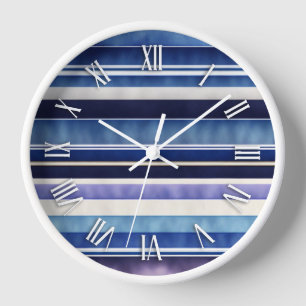 Reloj Colección de franjas de barco azul de la marina de