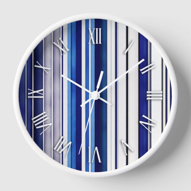 Reloj Colección de rayas de moda de la bota azul de la m (Anverso)