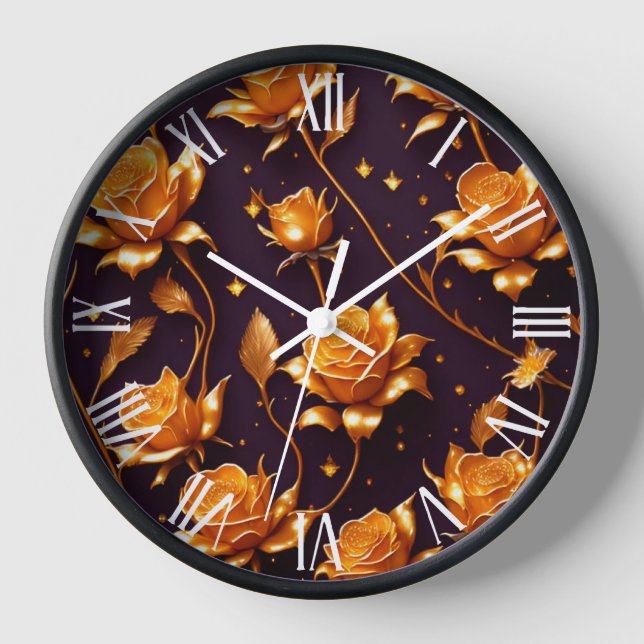 Reloj Colección de Rosas de Luxury Gold Boho (Anverso)