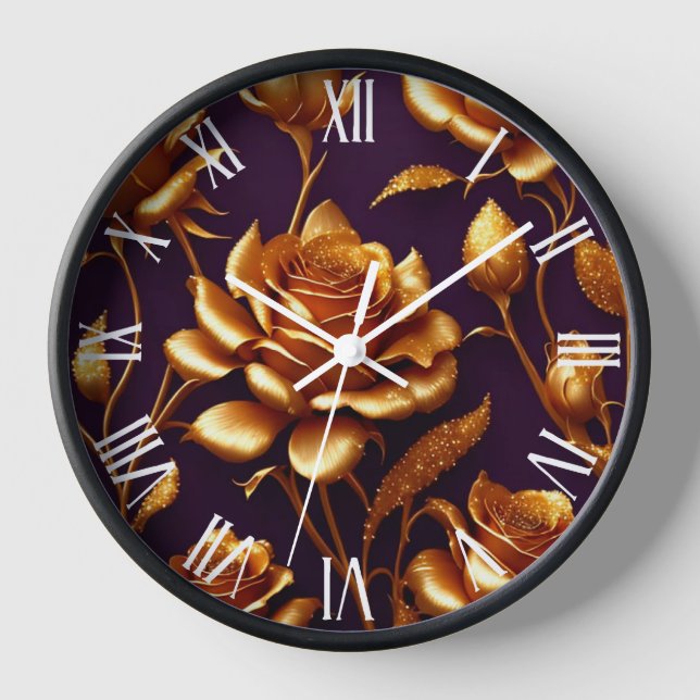 Reloj Colección moderna Rosa de oro grande de lujo (Anverso)