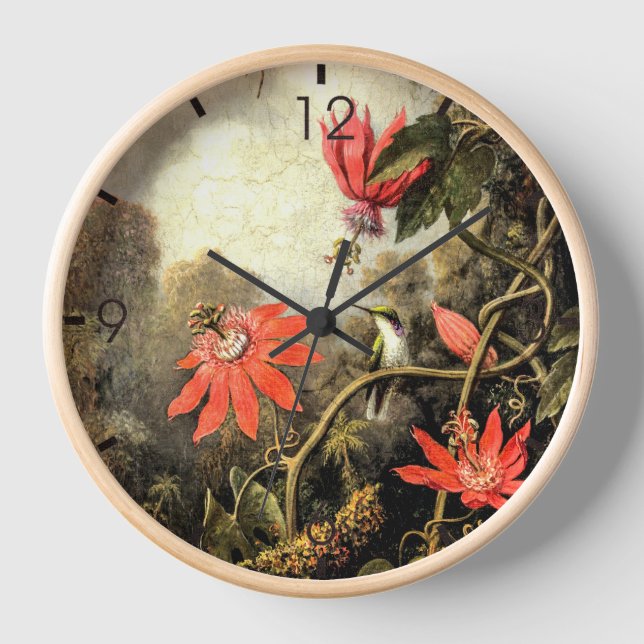Reloj Colibrí y flores de pasión (Anverso)
