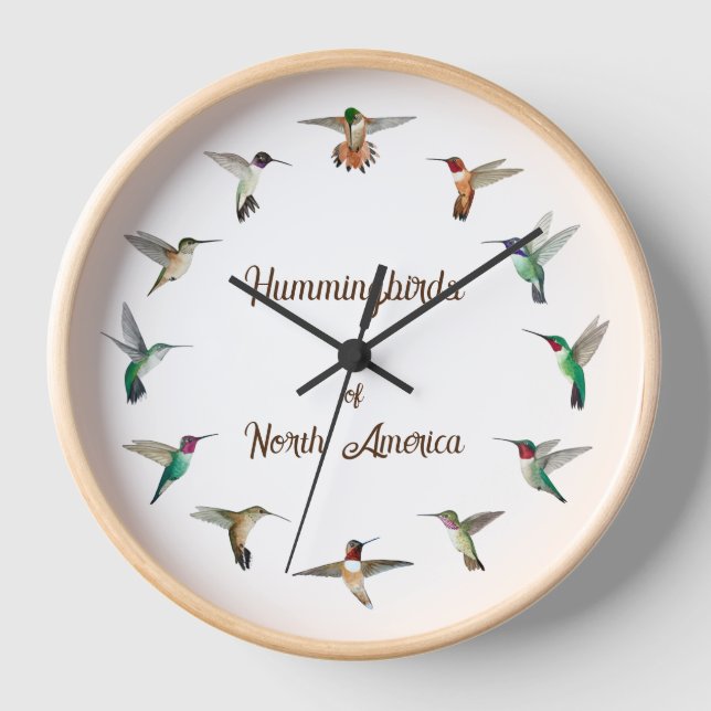 Reloj Colibríes de América del Norte (Anverso)