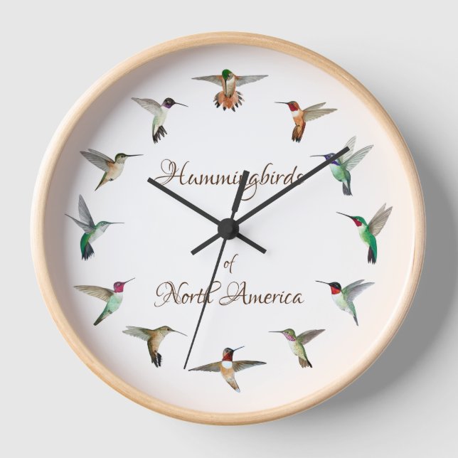Reloj Colibríes de América del Norte (Anverso)