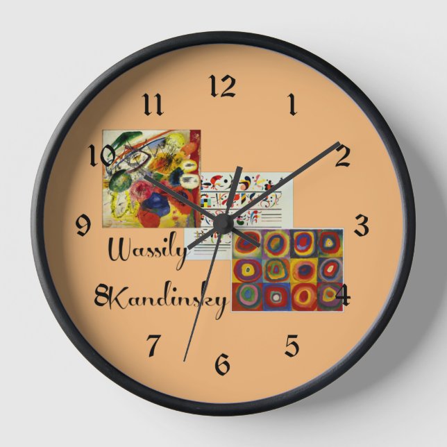Reloj Collaje de Kandinsky, (Anverso)