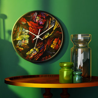 Reloj Color Harmony Abstract Art Round