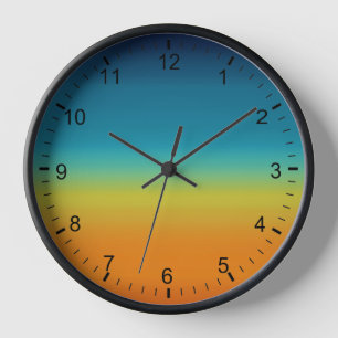 Reloj Colores del Atardecer del Sudoeste enmarcado