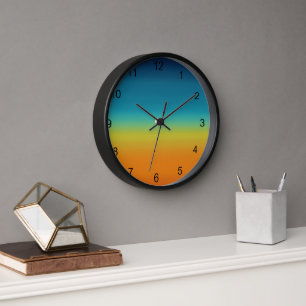 Reloj Colores del Atardecer del Sudoeste Enmarcado