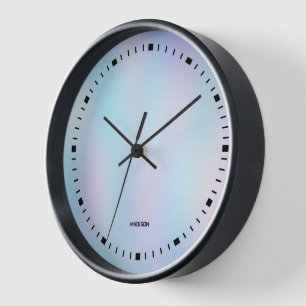 Reloj Colores pasteles fondo iridiscente abstracto