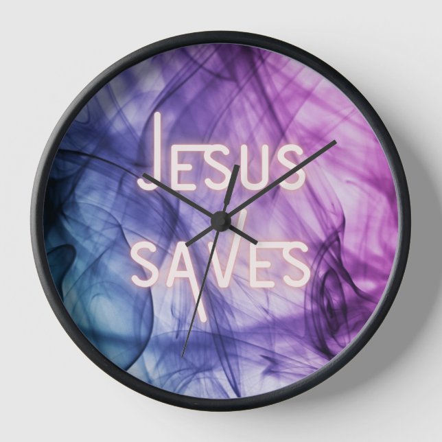Reloj Coloridas salvas de Jesús (Anverso)
