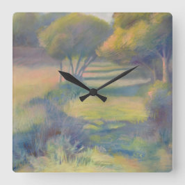 Reloj colorido de pared de senderos Ozark