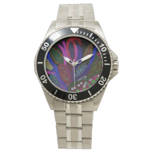 Reloj colorido de pulsera submarina