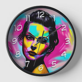 Reloj Colorido graffiti | Hermosa Mujer Fierce