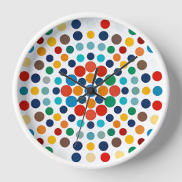 Reloj Coloridos puntos de polka