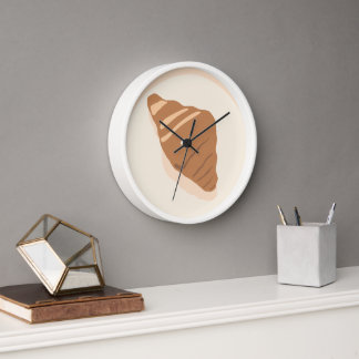 Reloj Comida croissant Personalizado Ilustracion moderno