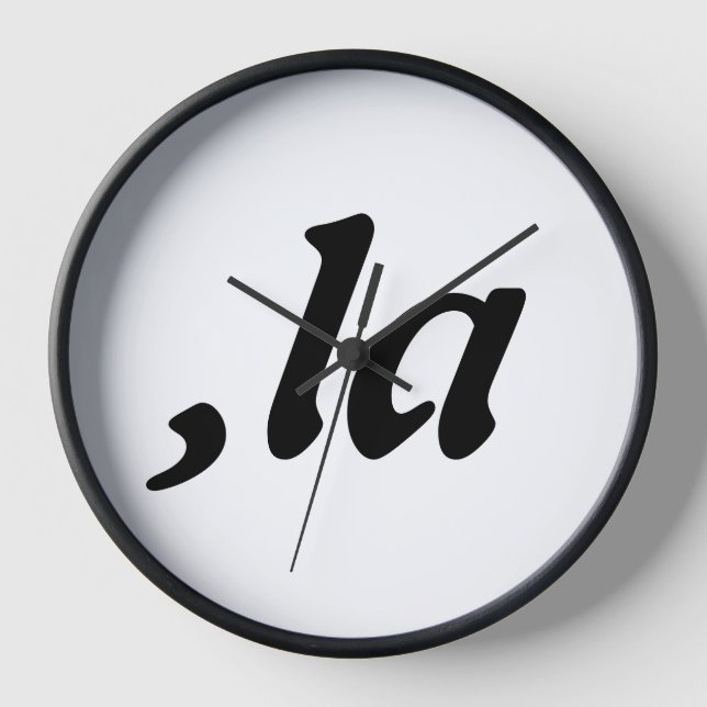 Reloj Comma La Kamala Harris - diseño de texto personali (Anverso)