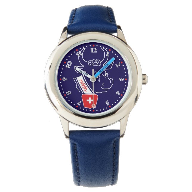 Reloj con borrador de suizo Suiza Suisse (Anverso)