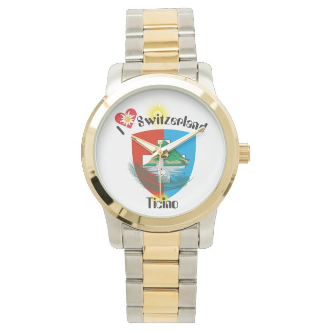 Reloj con borrador de suizo Tessin Suiza (Anverso)