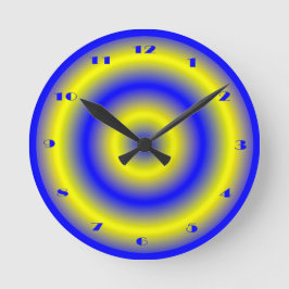 Reloj con círculos dimensionales geométricos de or