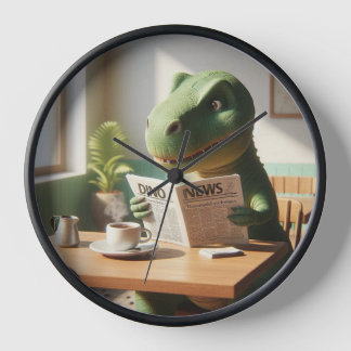 Reloj con diseño dinosaurio