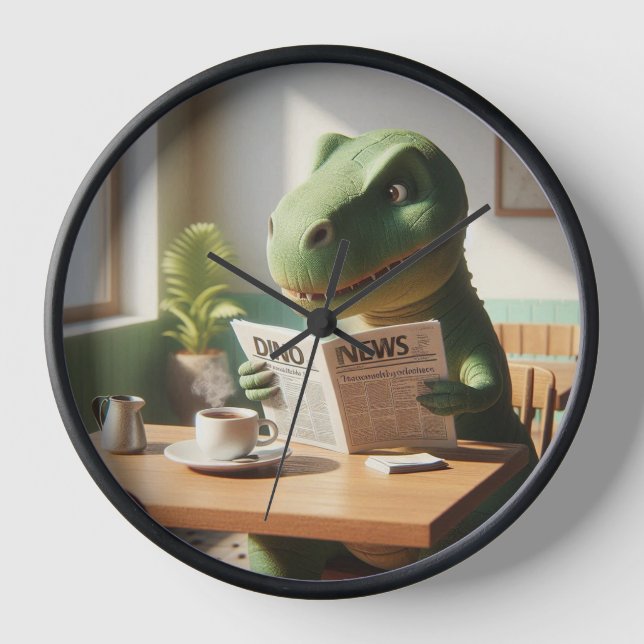 Reloj con diseño dinosaurio (Anverso)