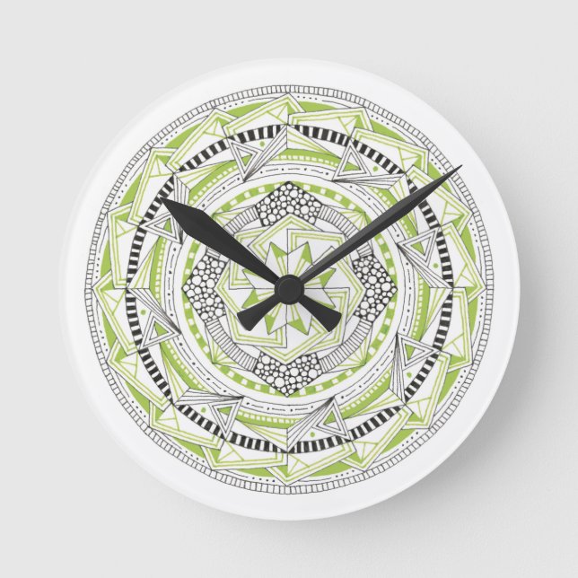 Reloj con diseño original inspirado en Mandala Ver (Anverso)