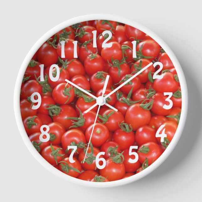 Reloj con Muchas Tomates Cherry (Anverso)