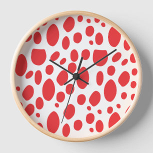 Reloj con Patrón Abstracto Moderno
