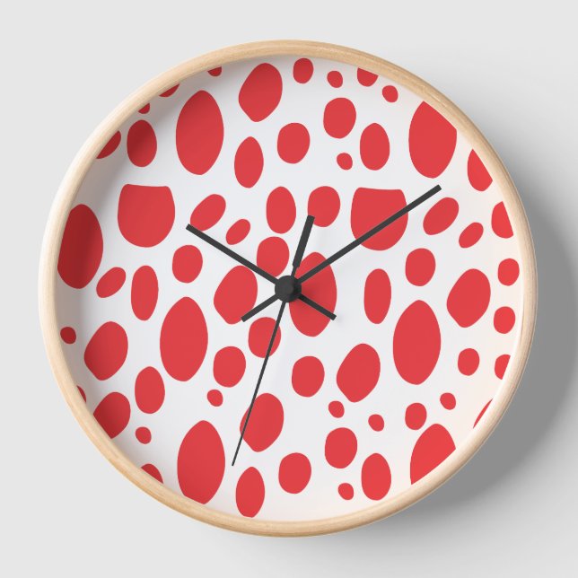 Reloj con Patrón Abstracto Moderno (Anverso)