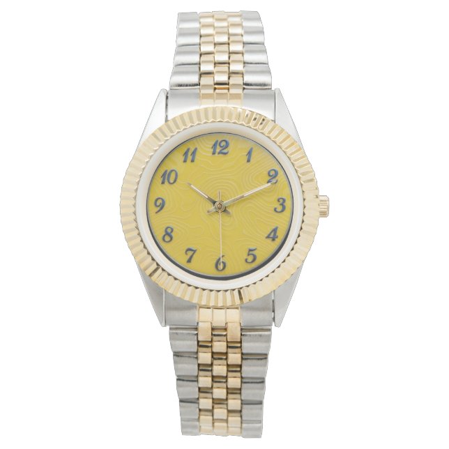 Reloj con pulsera de dos tonos dial limón (Anverso)