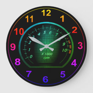 Reloj con temas de automóvil personalizable