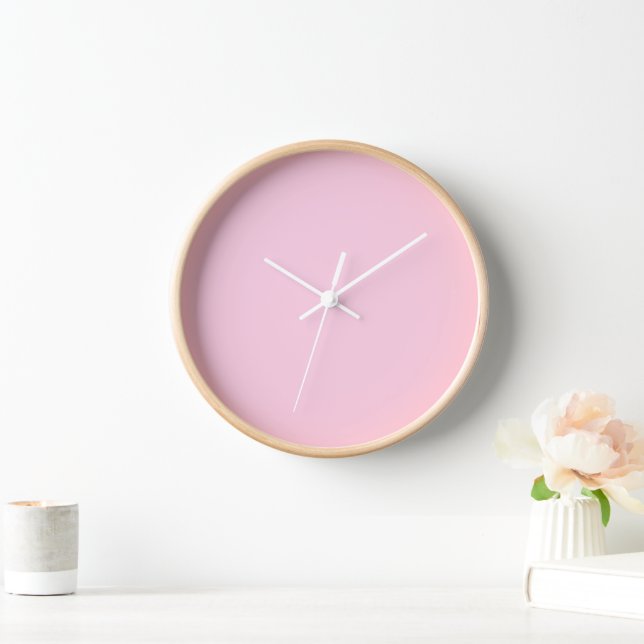 Reloj Conciencia sobre el cáncer de mama mes luz rosa li (Hogar)