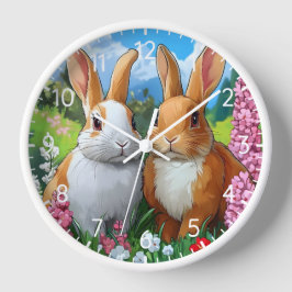 Reloj Conejos de verano