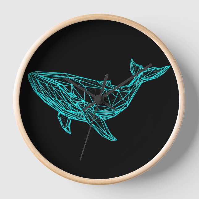 Reloj Cool Gamer Whale Wall Clock (Anverso)