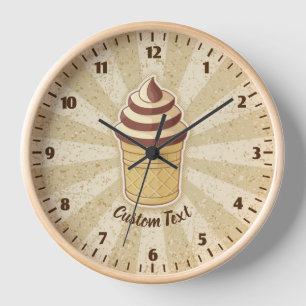 Reloj Copa de Crema de Hielo de dos Sabores