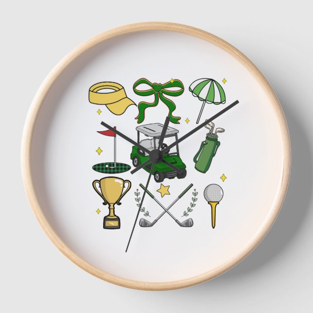 Reloj Coquette de Golf Preppy (Anverso)