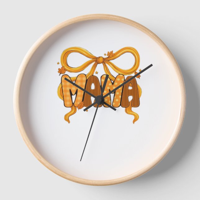 Reloj Coquette Mama de Otoño - Estética de otoño acogedo (Anverso)