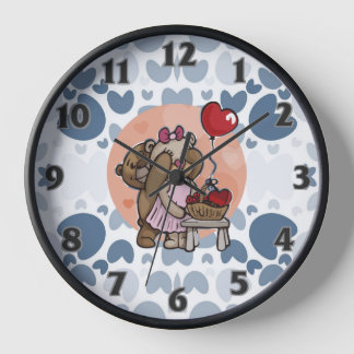 Reloj Corazón azul