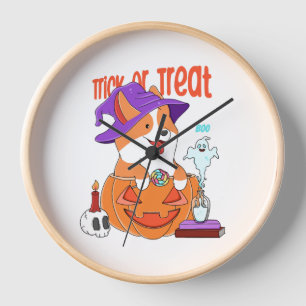 Reloj Corgi Halloween