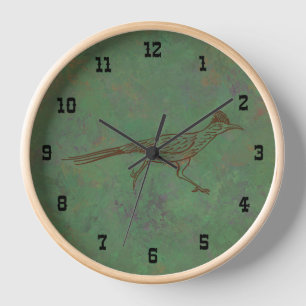 Reloj Corredor del Suroeste Sagebrush Verde Enmarcado