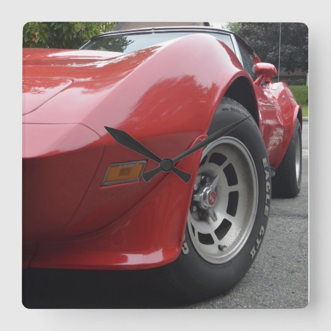 Reloj Corvette cuadrado (Anverso)