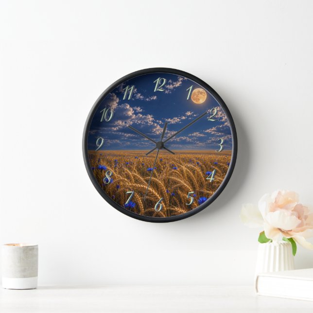 Reloj Cosecha Dorada de Luna (Hogar)