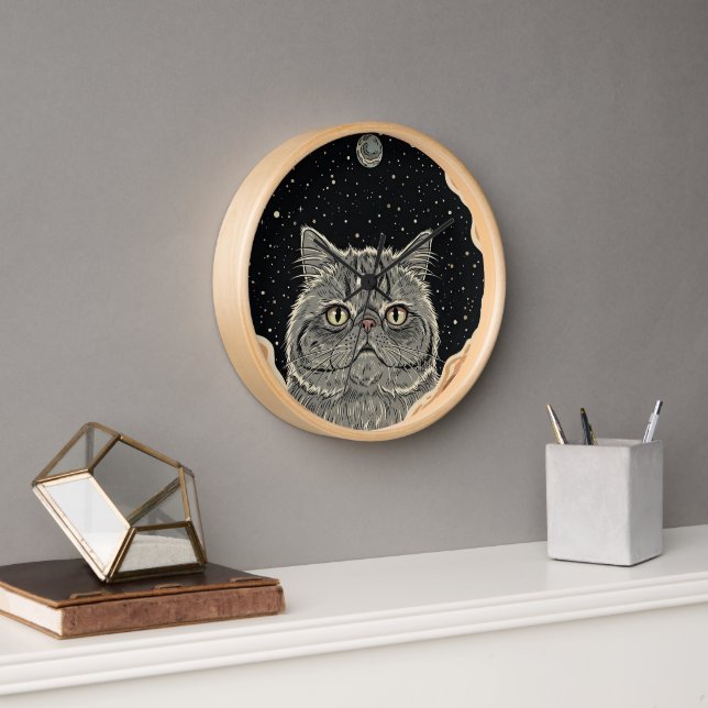 Reloj Cosmic Cat (Oficina)