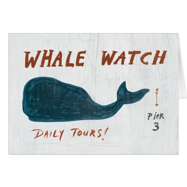 Reloj costero de la ballena del arte el | (Anverso (Horizontal))
