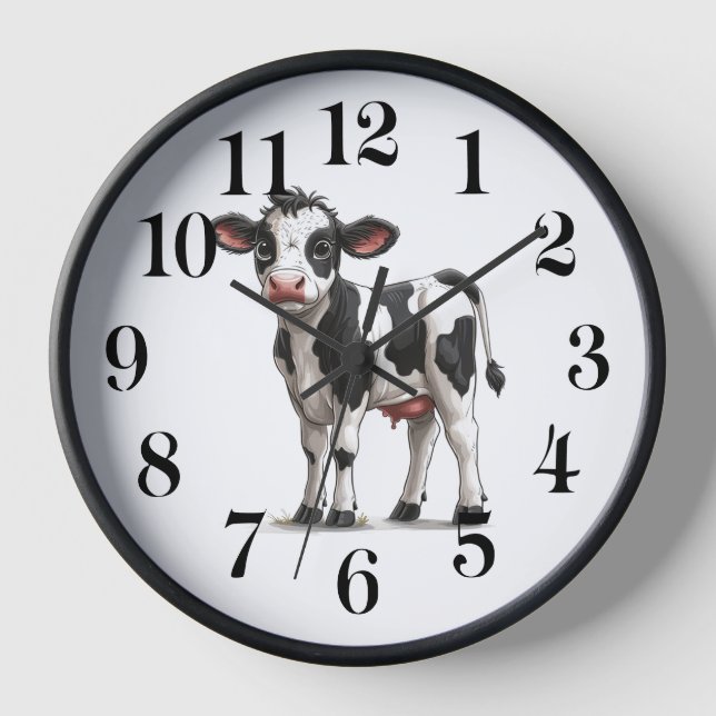 Reloj Cow Wall Clock (Anverso)