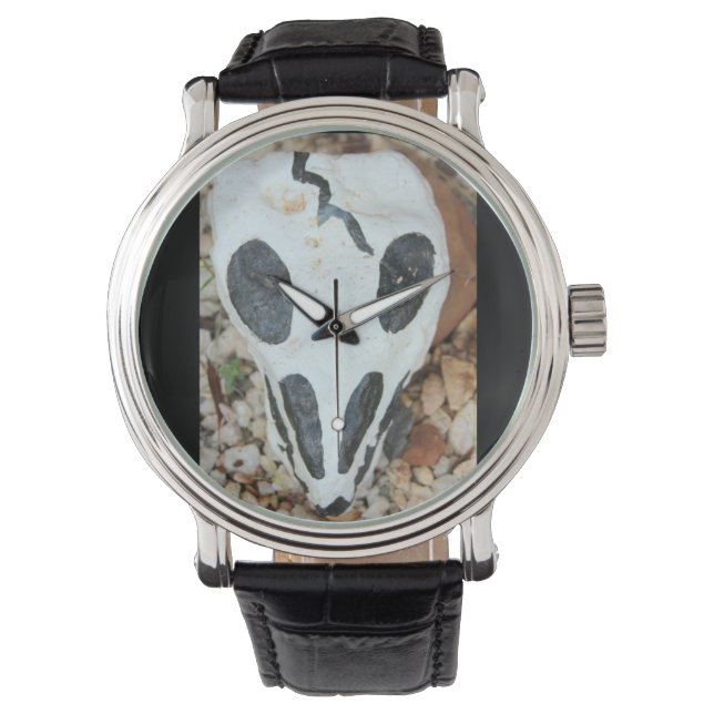 reloj cráneo de dia del muerte (Anverso)